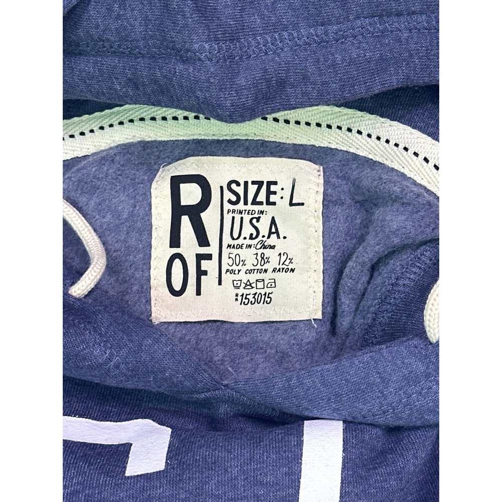 Roots of Fight UCLA Jackie Robinson Football Navy PO Hoody Large - Picture 5 of 11